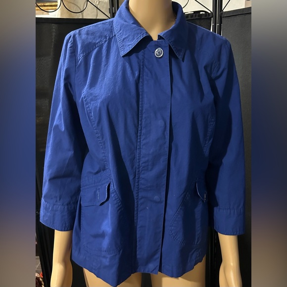 Laura Ashley Colbolt blue jacket. Sz small - Picture 8 of 14